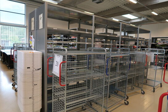 8 fag lagerreoler BITO SV 400 uden indhold