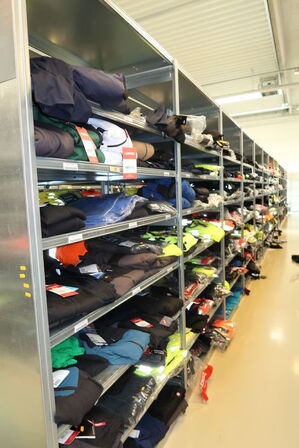 8 fag lagerreoler BITO SV 400 uden indhold