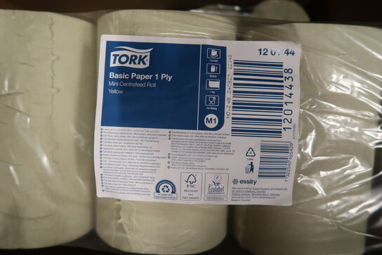 Palle med aftørringspapir samt håndsprit