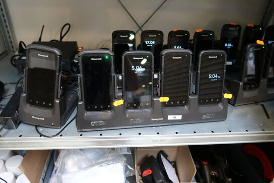 4 stk. håndholdsscannere HONEYWELL med ladestation