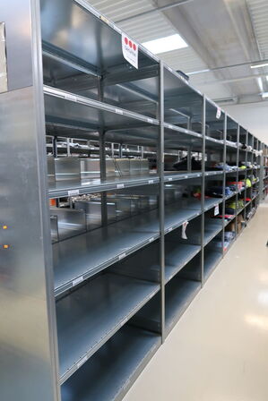 8 fag lagerreoler BITO SV 400 uden indhold