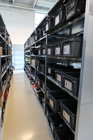 6 fag lagerreoler BITO SV 400 uden indhold