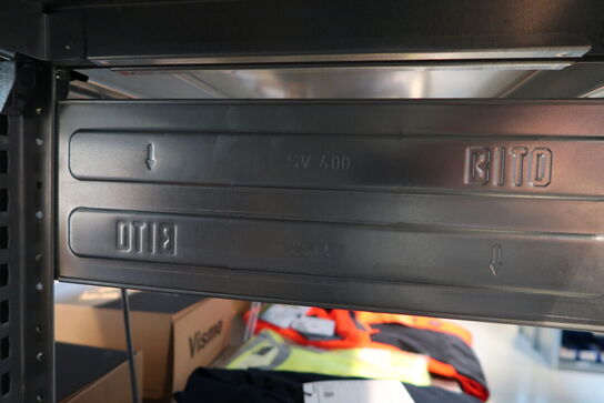 8 fag lagerreoler BITO SV 400 uden indhold