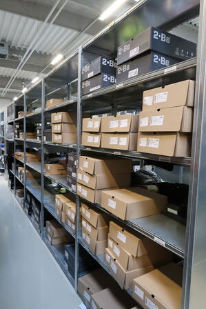 10 fag lagerreoler BITO SV 400 uden indhold