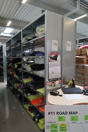 6 fag lagerreoler BITO SV 400 uden indhold