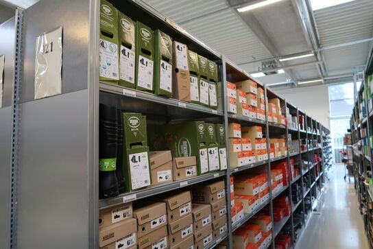 8 fag lagerreoler BITO SV 400 uden indhold