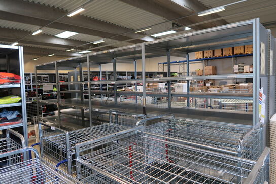 8 fag lagerreoler BITO SV 400 uden indhold