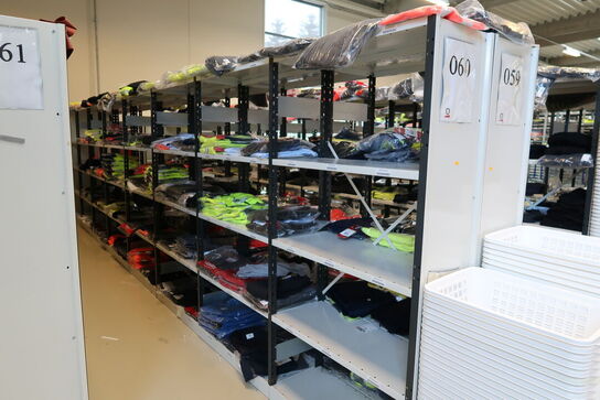 14 stk. lagerreoler uden indhold