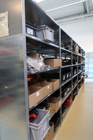 6 fag lagerreoler BITO SV 400 uden indhold