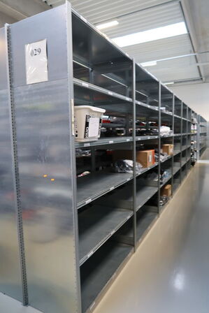 8 fag lagerreoler BITO SV 400 uden indhold