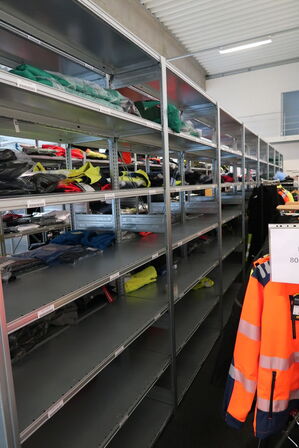 8 fag lagerreoler BITO SV 400 uden indhold