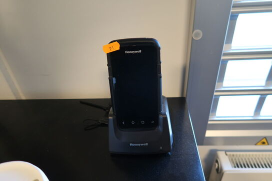 Håndholdsscanner HONEYWELL med ladestation samt printer HP LaserKet P2055dn