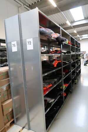 10 fag lagerreoler BITO SV 400 uden indhold