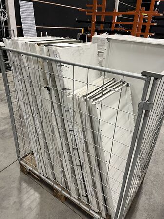 Constructor S90 reol, Hylder 60x100, ca 10stk + 60x120 15stk