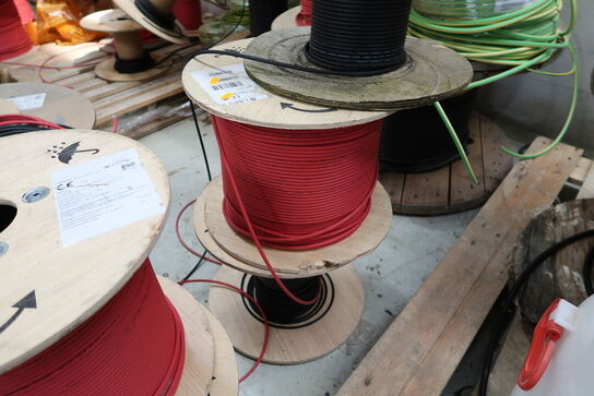 Div. Kabeltromler med div. Kabel