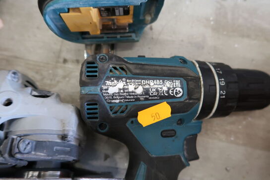 4 stk. håndværktøj MAKITA/BOSCH med 1 stk. batteri