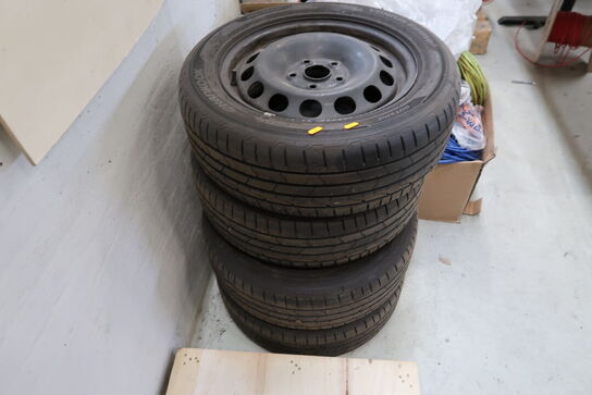 11 stk. fælge med dæk