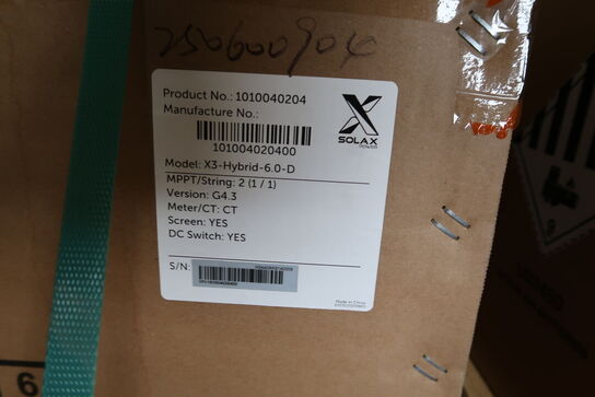 Inverter SOLAX X3-Hybrid-6.0-D