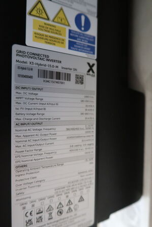 Palle med inverter SOLAX, batteri SOLAX m.m.