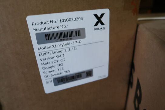 Inverter SOLAX X1-Hybrid-3.7-D