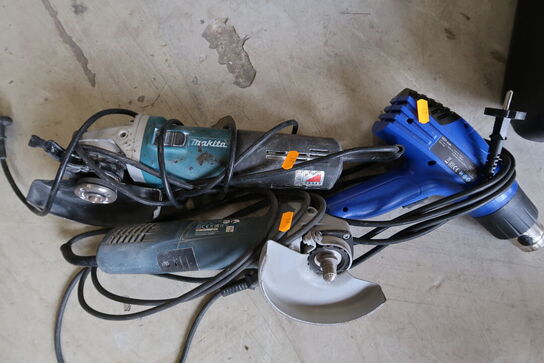 3 stk. håndværktøj MAKITA, BOSCH, BILTEMA