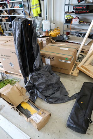 Pavillon samt kabelbeskytter