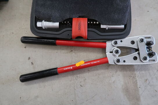 Topnøglesæt BAHCO, TECOS samt prestang WÜRTH