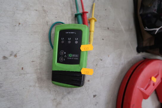 Fasefølge-/drejefelttester ELMA RT 606A