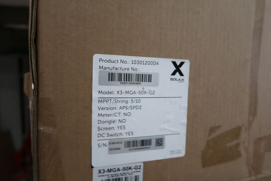 Div. Solcelledele SOLAX (defekte)