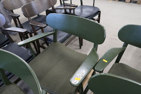4 stk. spisebordsstole HANS J. WEGNER CH26 med stofhynder