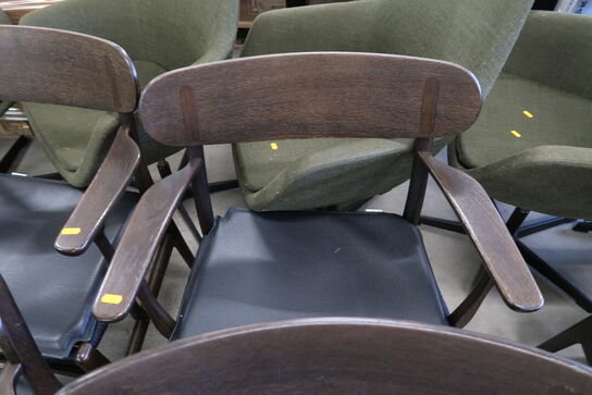 4 stk. spisebordsstole HANS J. WEGNER CH26 med læderhynder