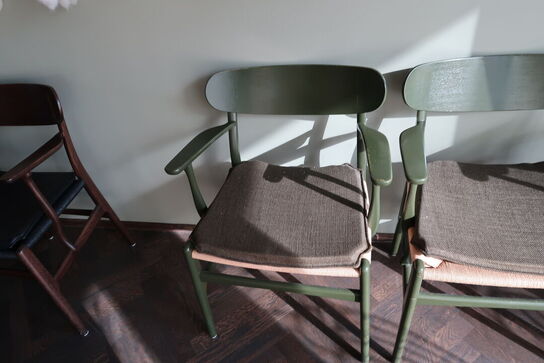 4 stk. spisebordsstole HANS J. WEGNER CH26 med stofhynder (læs beskrivelse)