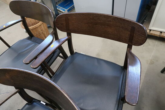 4 stk. spisebordsstole HANS J. WEGNER CH26 med læderhynder