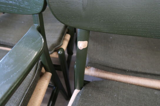 4 stk. spisebordsstole HANS J. WEGNER CH26 med stofhynder (læs beskrivelse)
