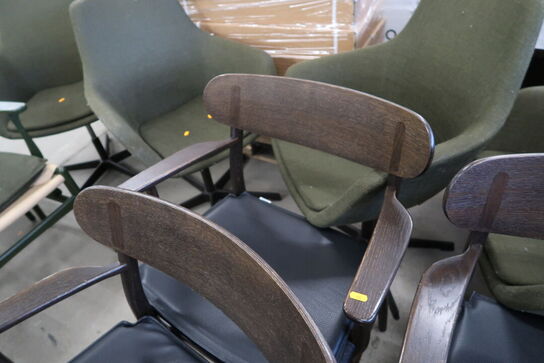 4 stk. spisebordsstole HANS J. WEGNER CH26 med læderhynder