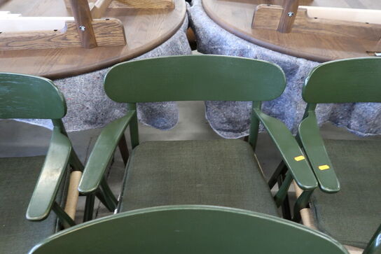 4 stk. spisebordsstole HANS J. WEGNER CH26 med stofhynder