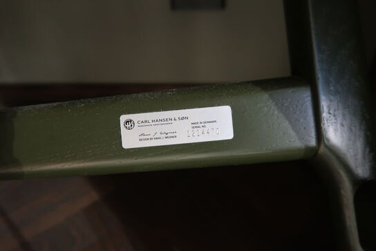 4 stk. spisebordsstole HANS J. WEGNER CH26 med stofhynder