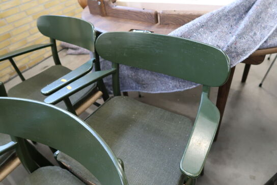 4 stk. spisebordsstole HANS J. WEGNER CH26 med stofhynder