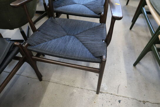 4 stk. spisebordsstole HANS J. WEGNER CH26 med 2 stk. læderhynder