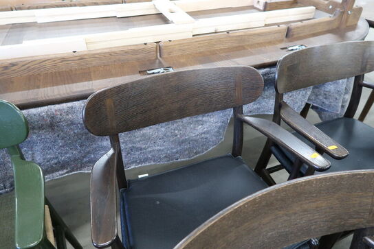 4 stk. spisebordsstole HANS J. WEGNER CH26 med læderhynder