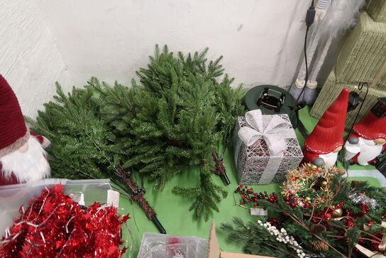 Stort parti julepynt 