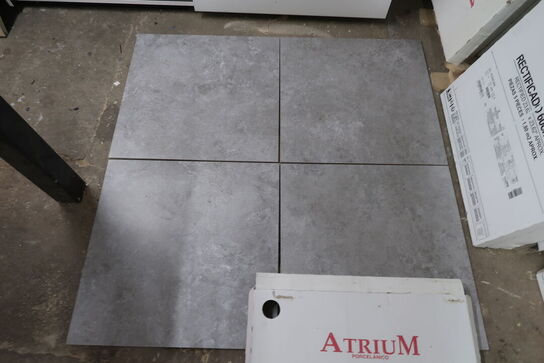 Ca. 130 m2 klinker, atrium 60x60 cm 