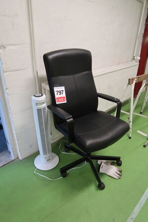 Kontorstol & ventilator 