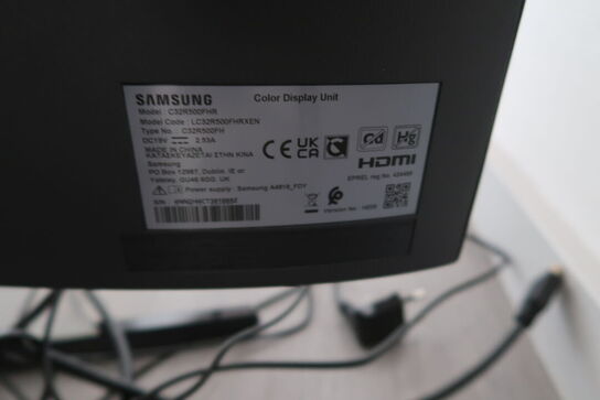 Samsung C32R500FHR 32" + keyboard & mus