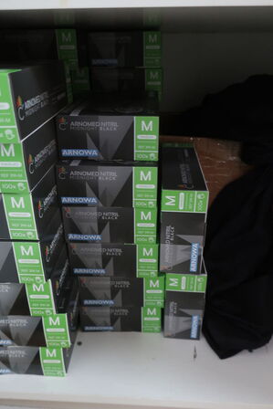 Vandpibe, engangshandsker ARNOWA m.m.