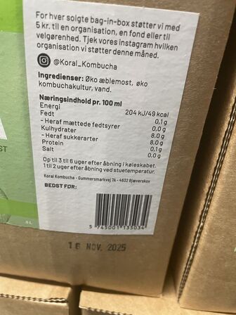 Stort parti Kombucha