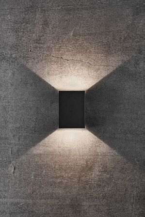 6 stk. Nordlux fold 15 udendørs væglampe i sort(ubrugt)