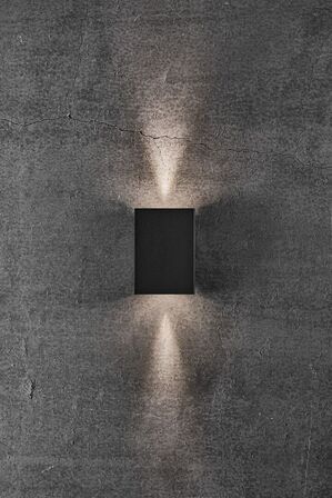 6 stk. Nordlux fold 15 udendørs væglampe i sort(ubrugt)