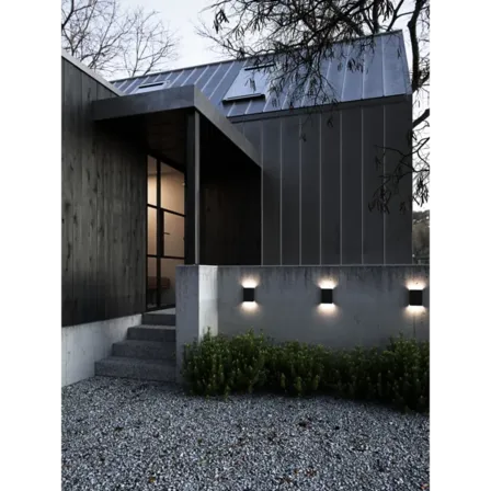 7 stk. nordlux fold 10 udendørs væglampe i sort(ubrugt)