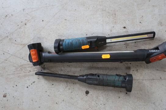 3 stk. arbejdslamper